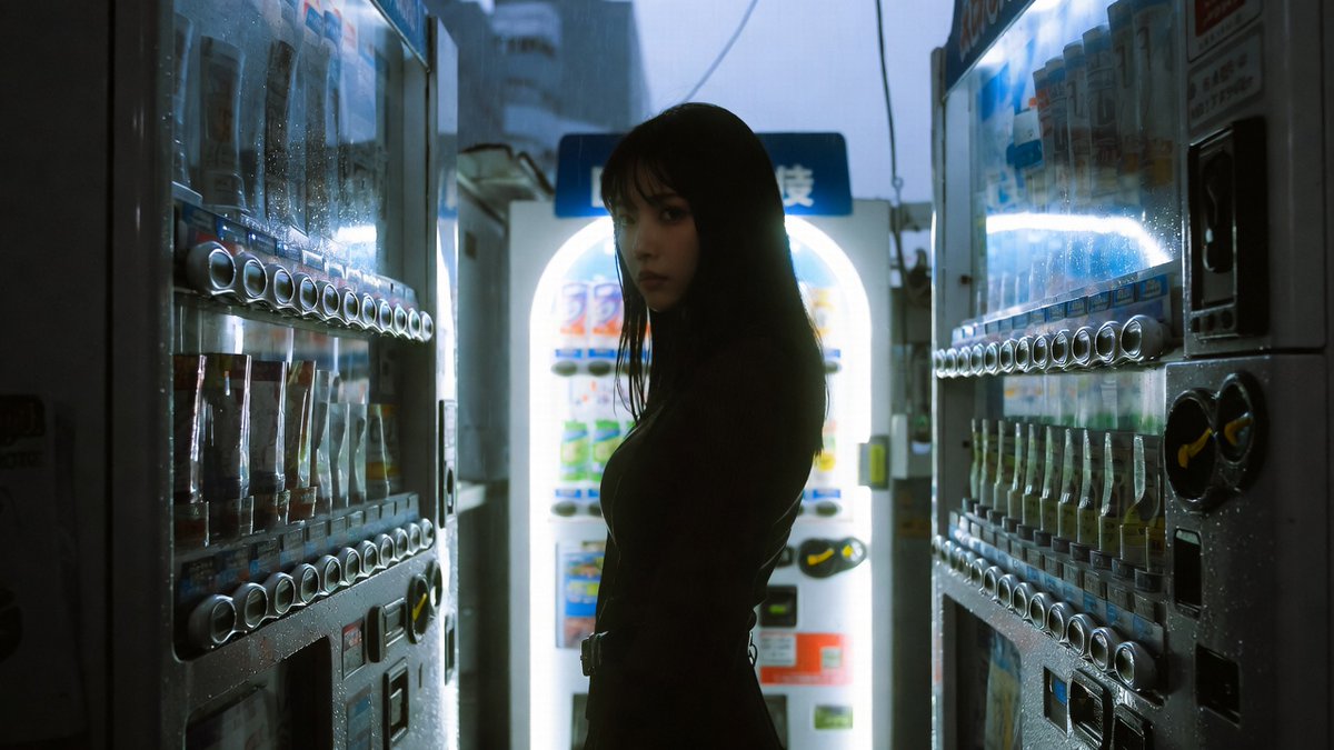 Cinematic Shinjuku Vending Machine Editorial