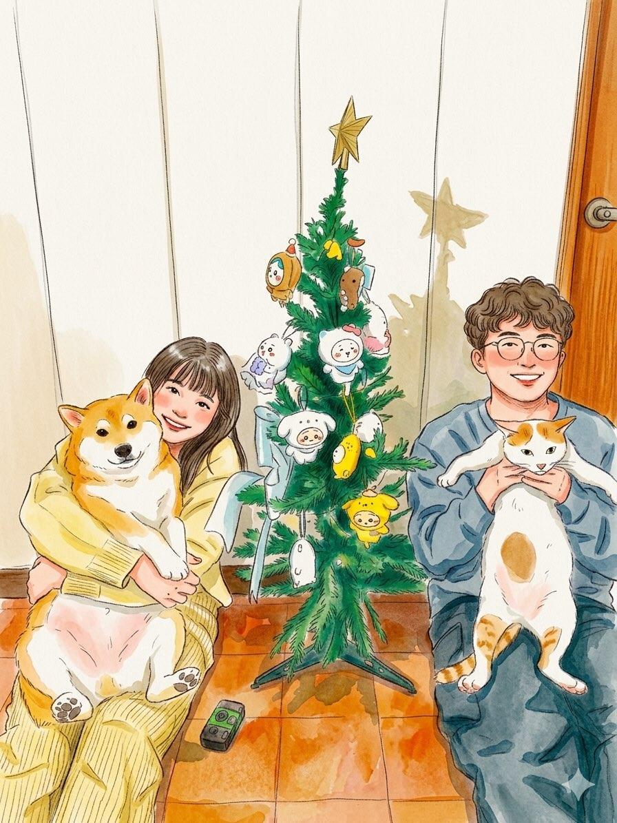 Cozy Watercolor Slice of Life Illustration