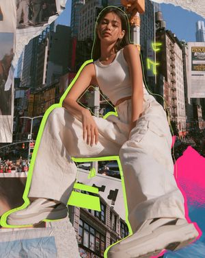 Urban Mixed Media Collage AI image template preview