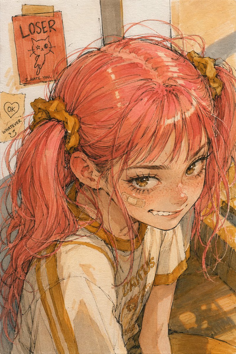Simple Anime Girl Character