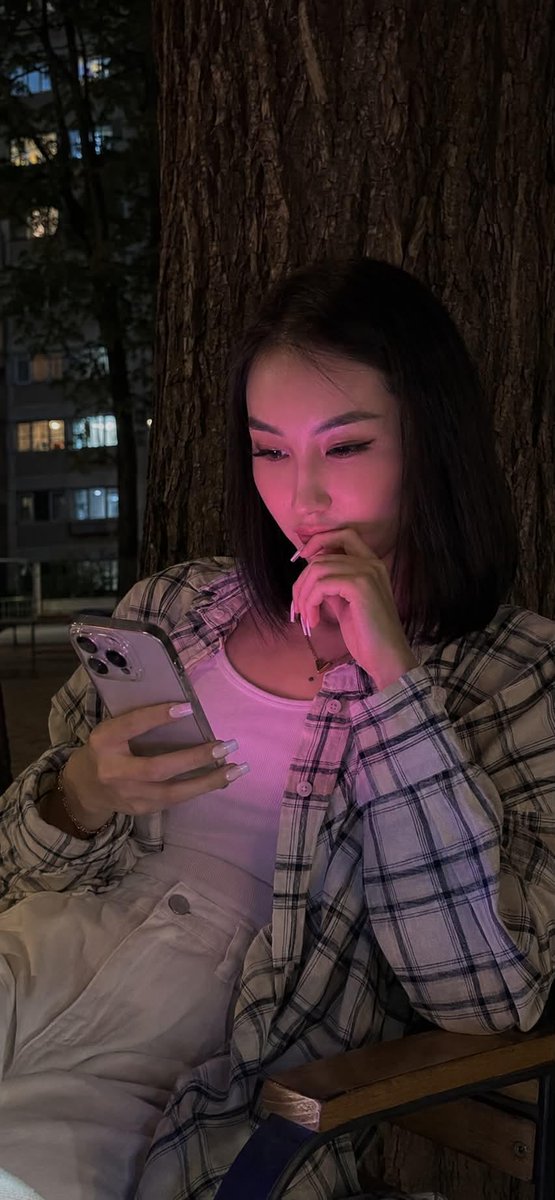 Realistic iPhone Night Portrait