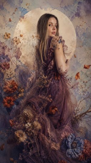 Surreal Double Exposure High Fashion Photography — Create an image. High-fashion photography, surreal and ethereal style. {argument name="subject" default="The 