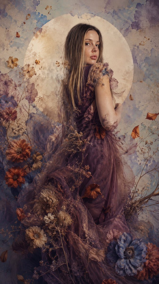 Surreal Double Exposure High Fashion Photography