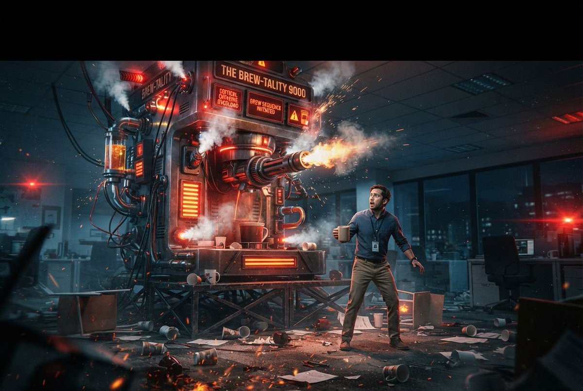 YouTube Thumbnail - Sci-Fi Coffee Machine Boss Battle - Image 1