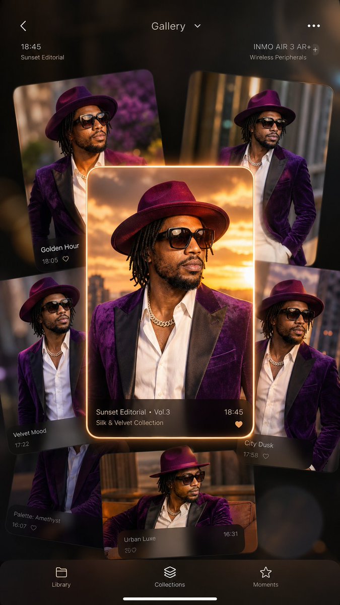 Luxury Smartphone Interface Fashion Editorial