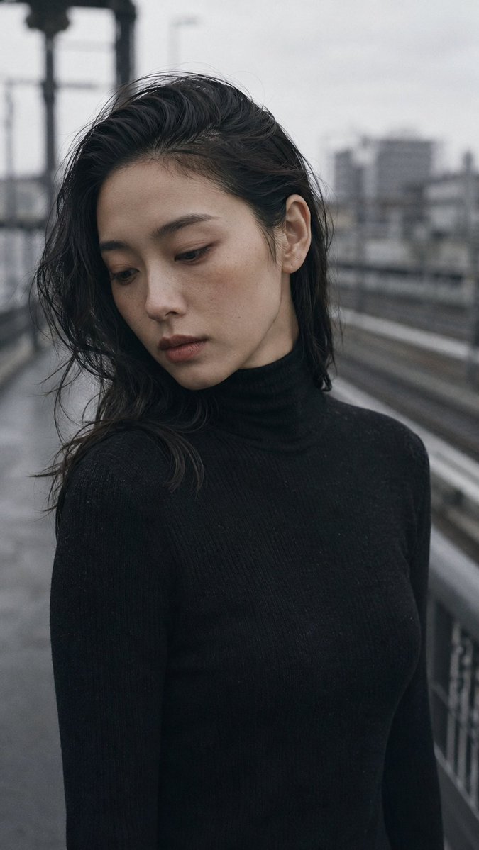 Japanese Woman Cinematic Portrait
