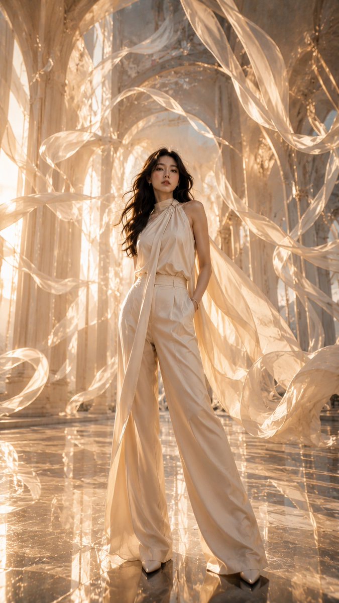 Haute Couture Floating Cathedral Portrait