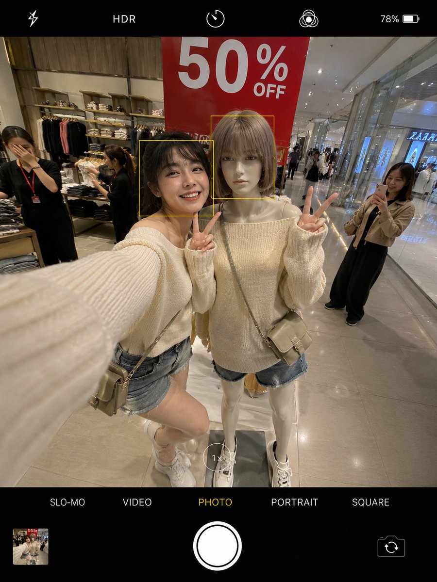 Realistic Smartphone Selfie Twins
