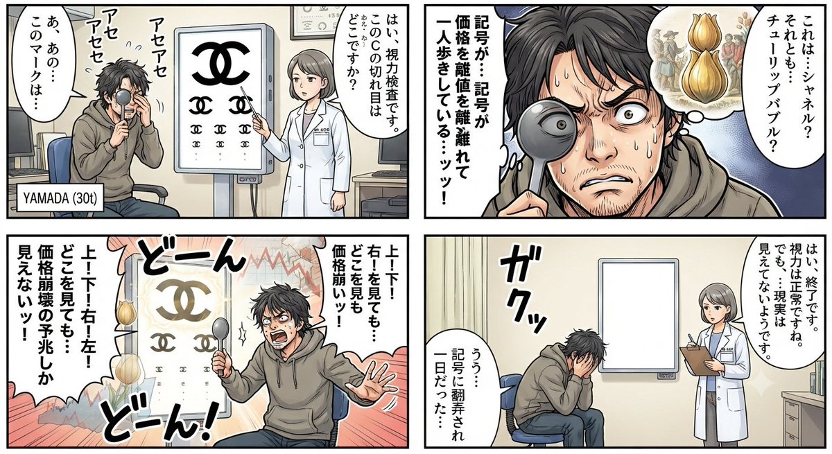 Comic / Storyboard - 4-Panel Manga Vision Test - Image 1