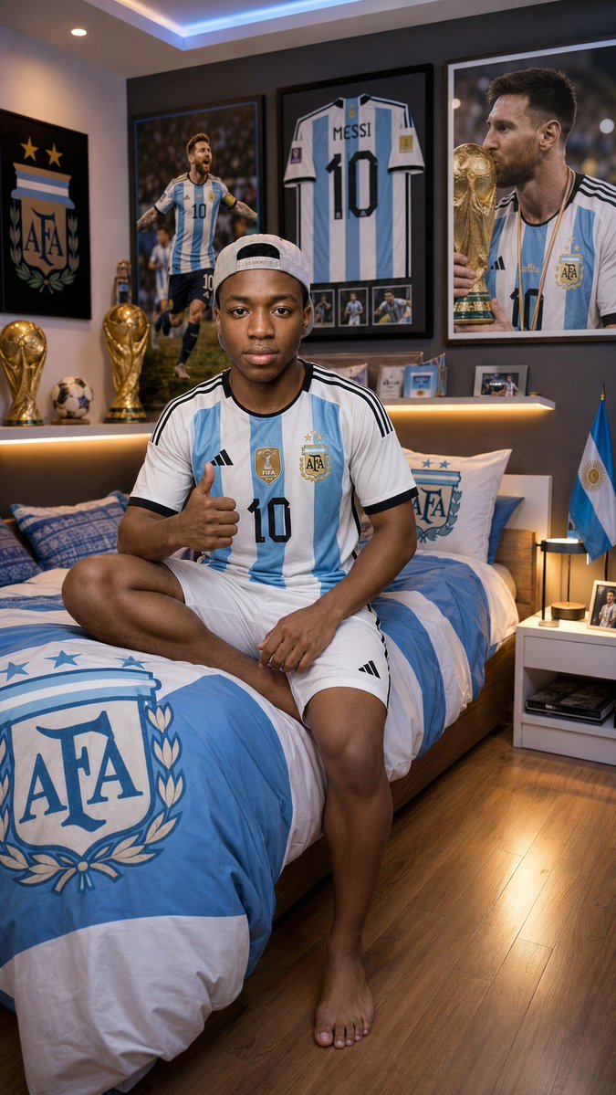 Premium Argentina Fan Bedroom Portrait