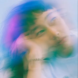 Dreamy Motion Blur Portrait AI image template preview