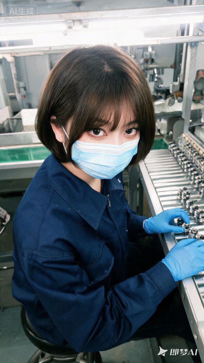 Realistic Factory Technician Portrait