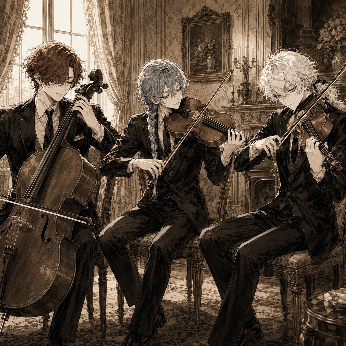 Sepia Anime Chamber Trio