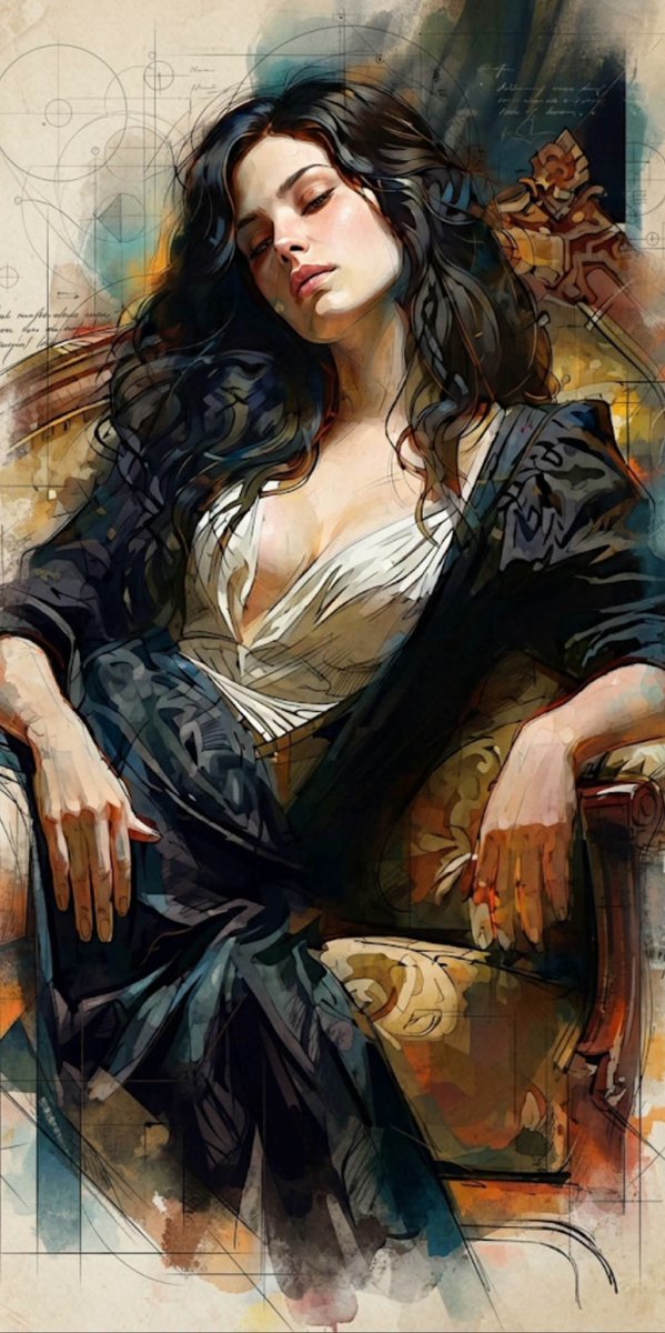 Comic / Storyboard - Mixed Media Cinematic Portrait Illustration - Image 1