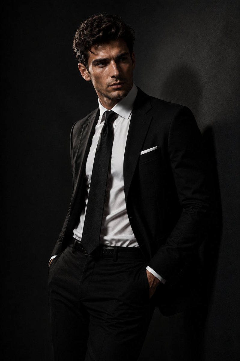Luxury Male Fashion Studio Portrait example 4