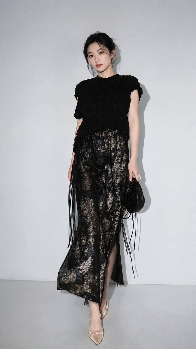 Gray Studio Fashion Portrait