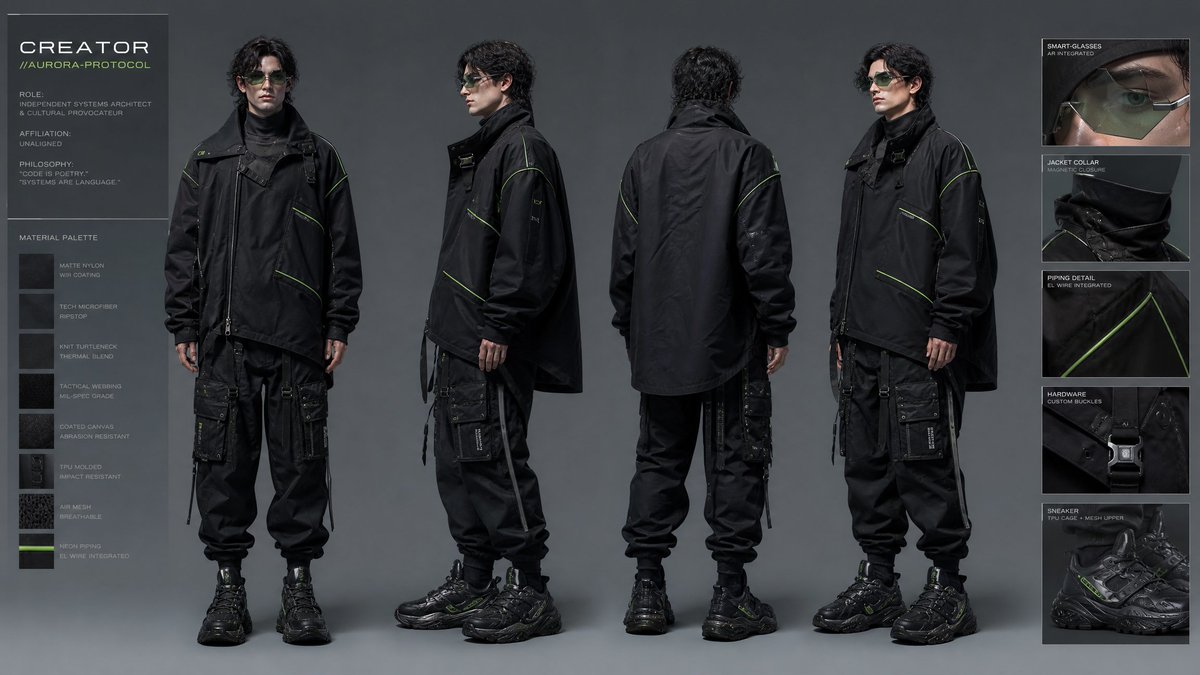 Avant-Garde Techwear Design Sheet