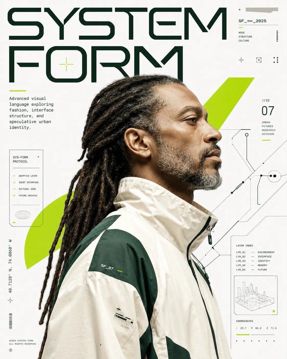 Futuristic Editorial Poster Design