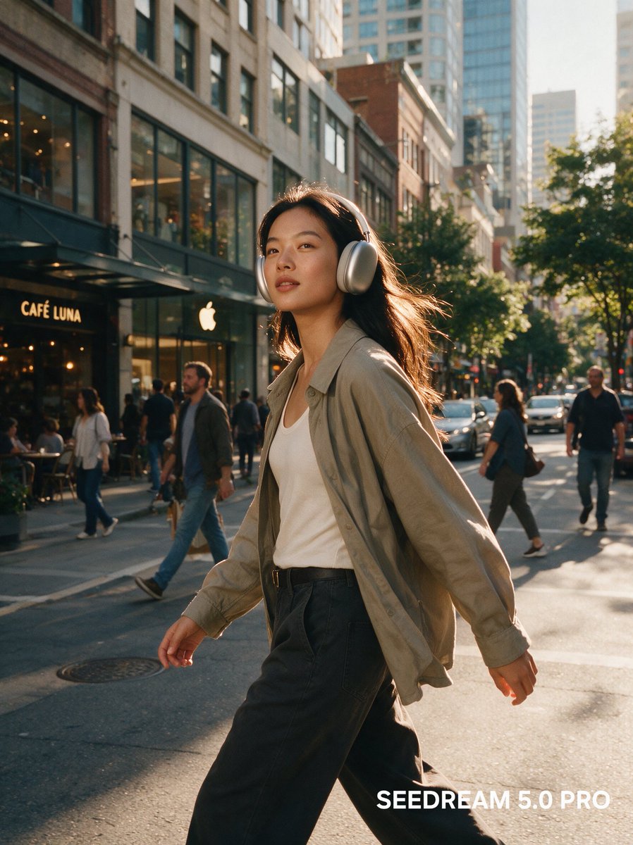 Cinematic lifestyle commercial photo of a woman example 2