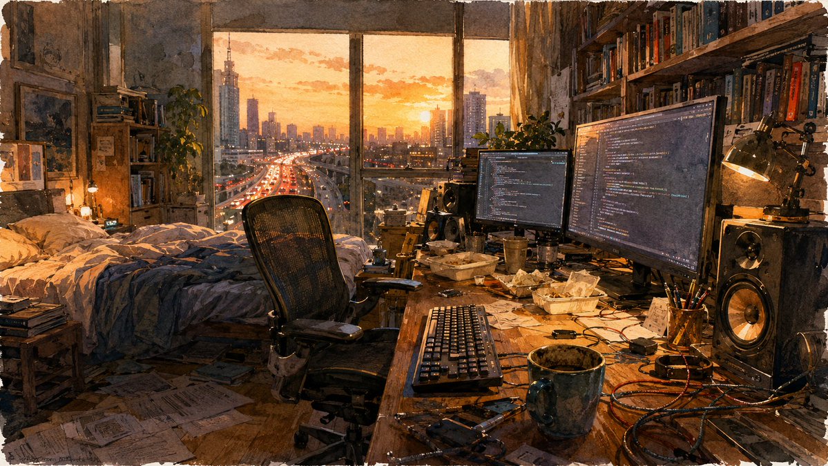 Sunset Programmer Bedroom Studio