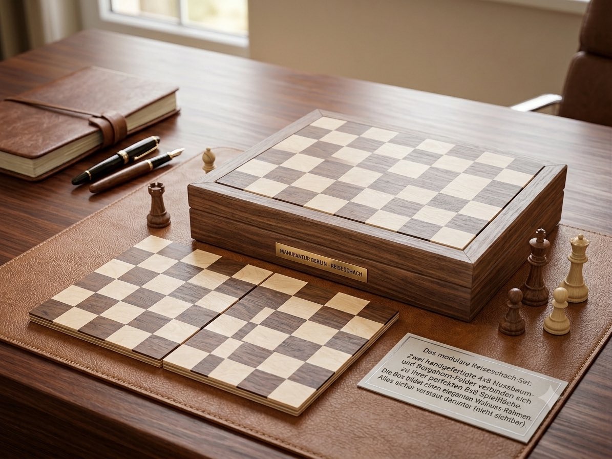 E-commerce Main Image - Wooden Travel Chessboard - Image 2
