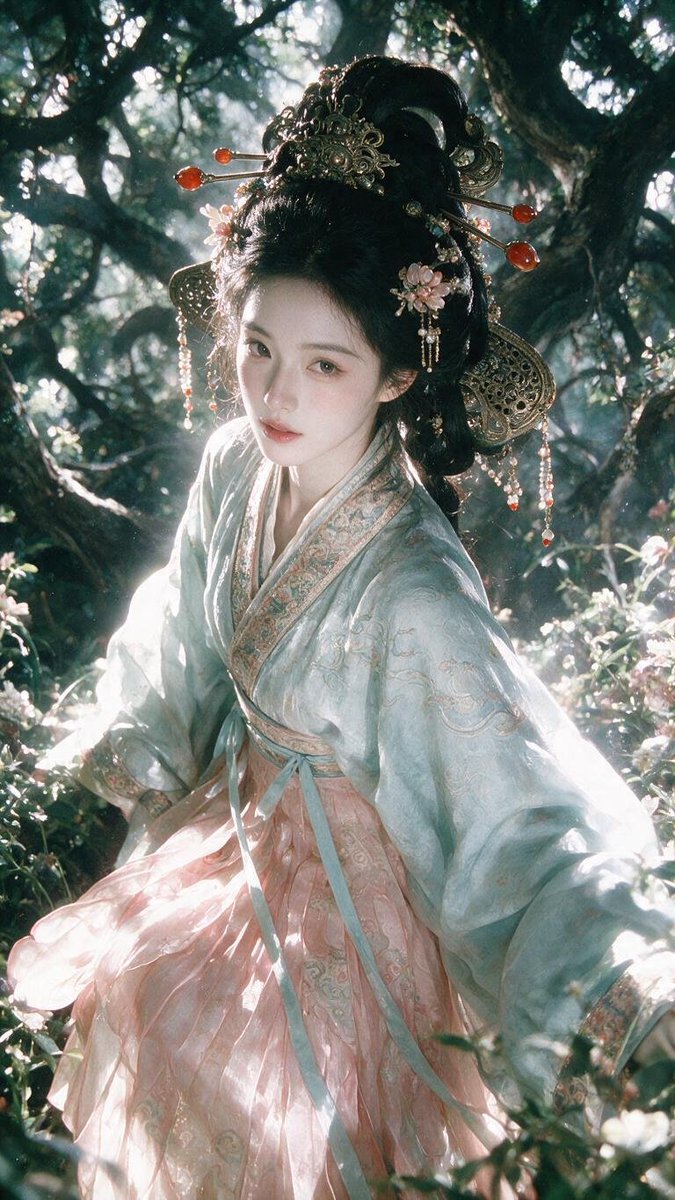 Enchanted Hanfu Forest Goddess example 4
