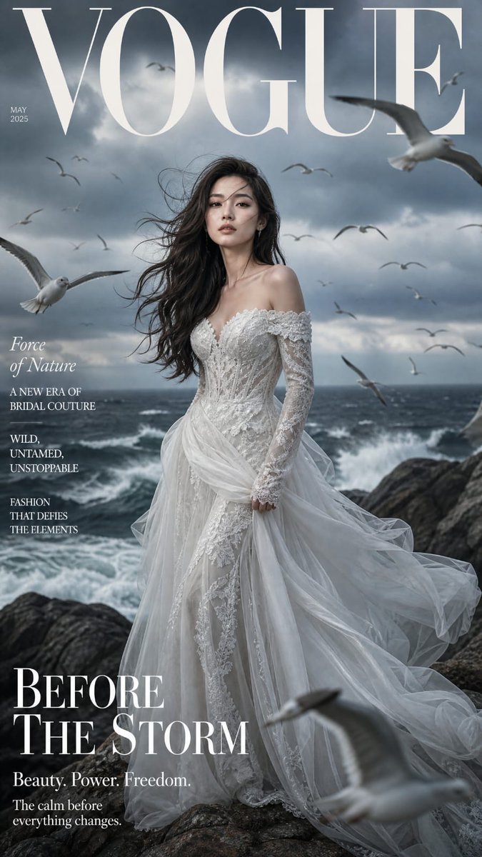 Coastal High-Fashion Magazine Cover