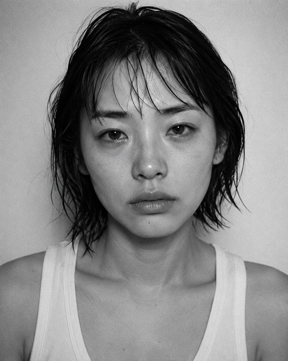 Raw Black and White Film Portrait