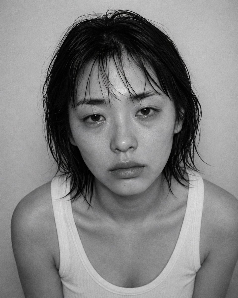 Raw Black and White Film Portrait example 4