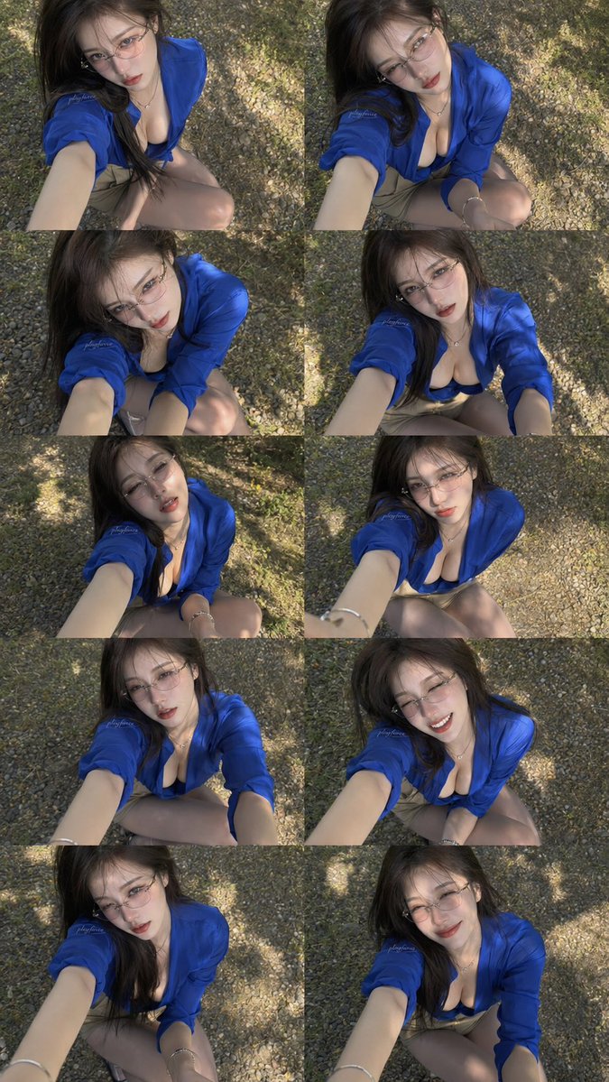 Outdoor Selfie Contact Sheet