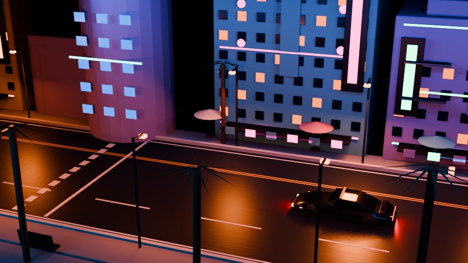 Miami Nightlife Scene Stylization reference image 1