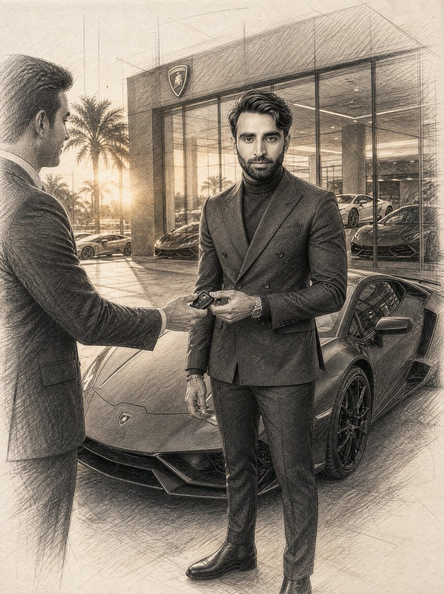 Graphite Sketch Portrait of an Entrepreneur