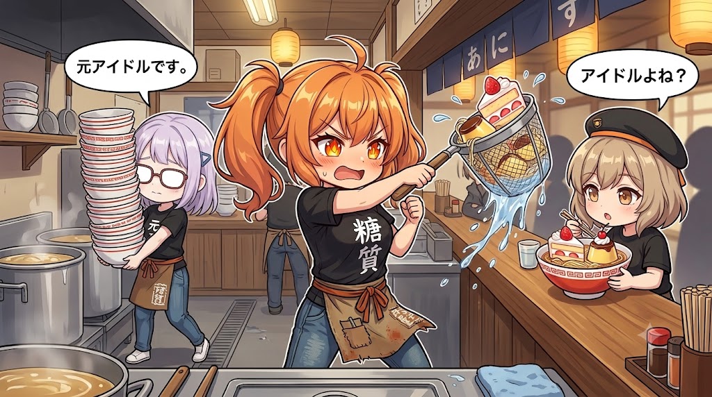 Comedic Anime Ramen Shop Chaos