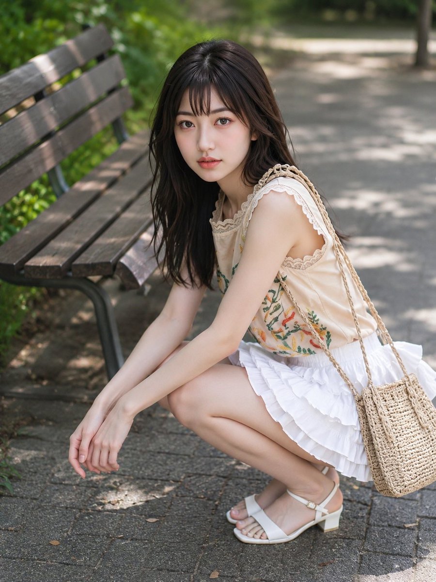 Crouching Park Portrait