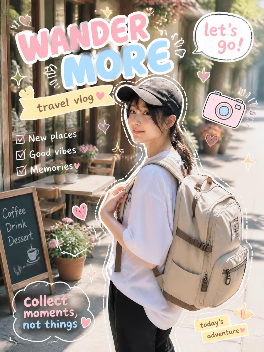 YouTube Thumbnail - Cute Travel Vlog Thumbnail - Image 2