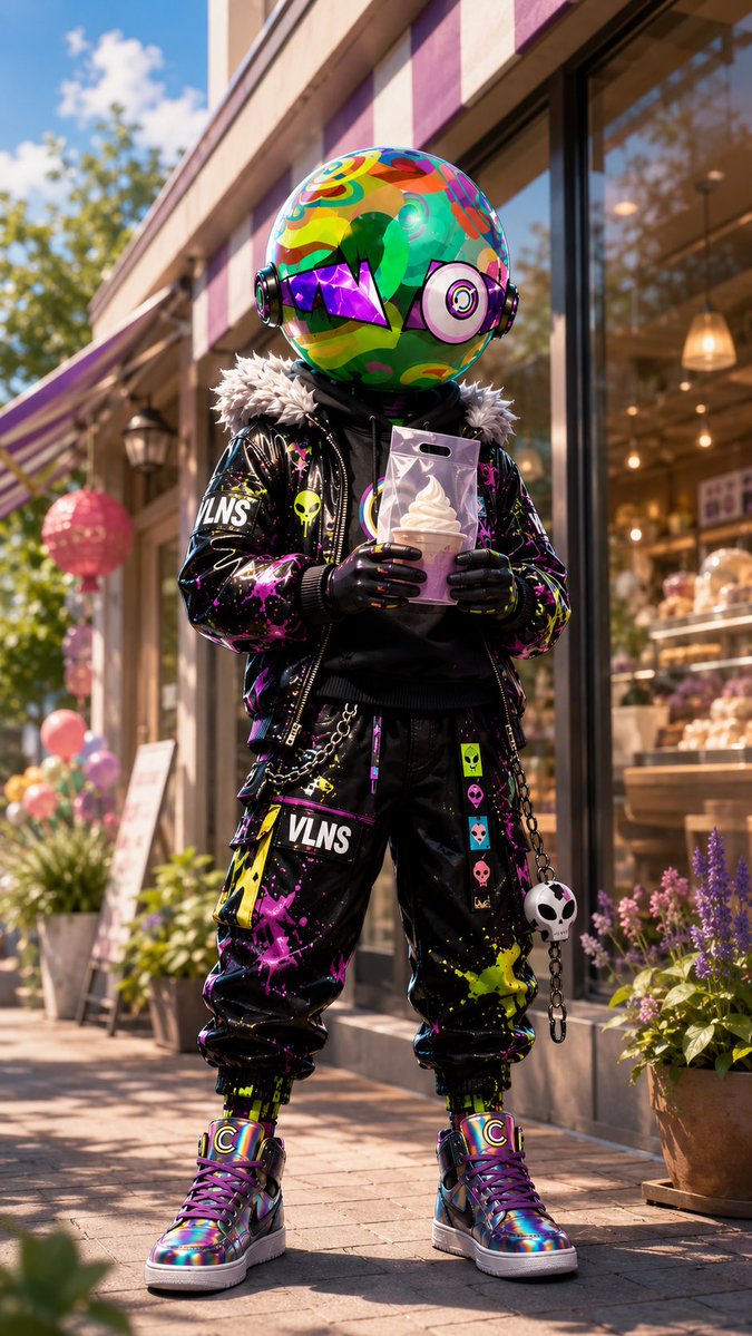 Psychedelic Mascot Streetwear Portrait