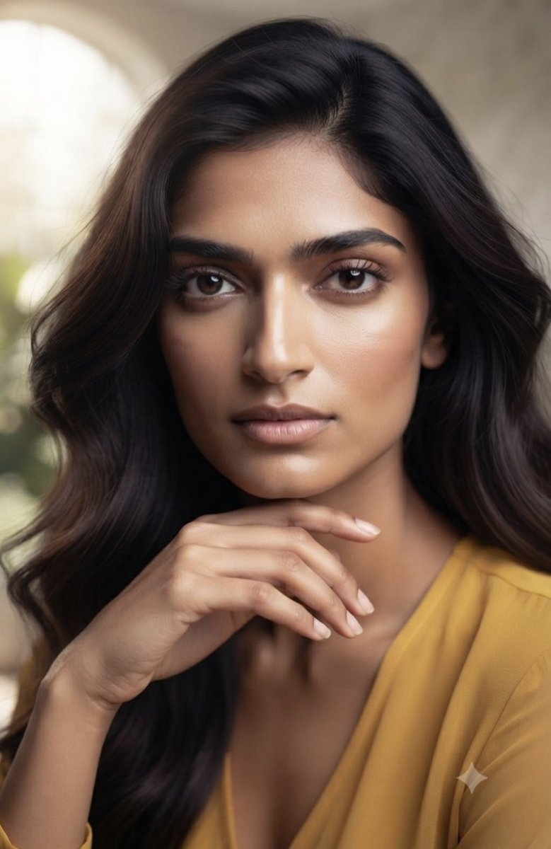 Elegant Woman in Golden Dress 2