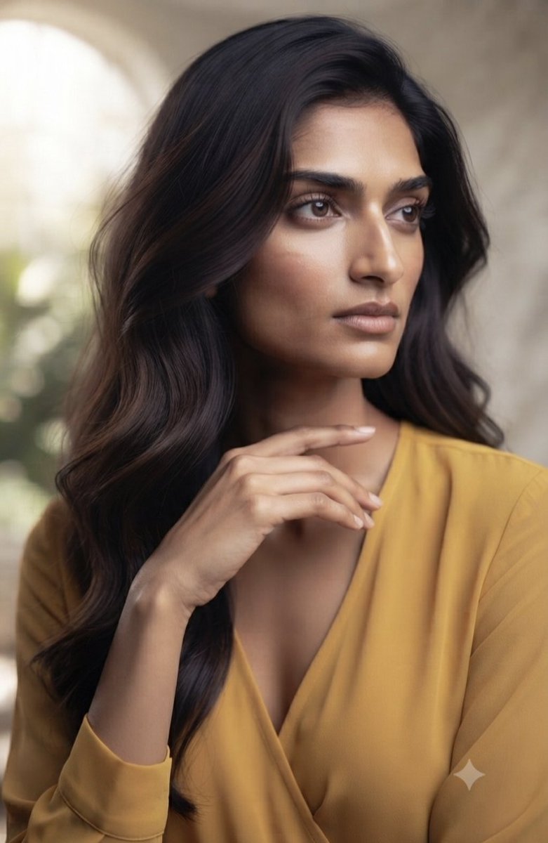 Elegant Woman in Golden Dress 3