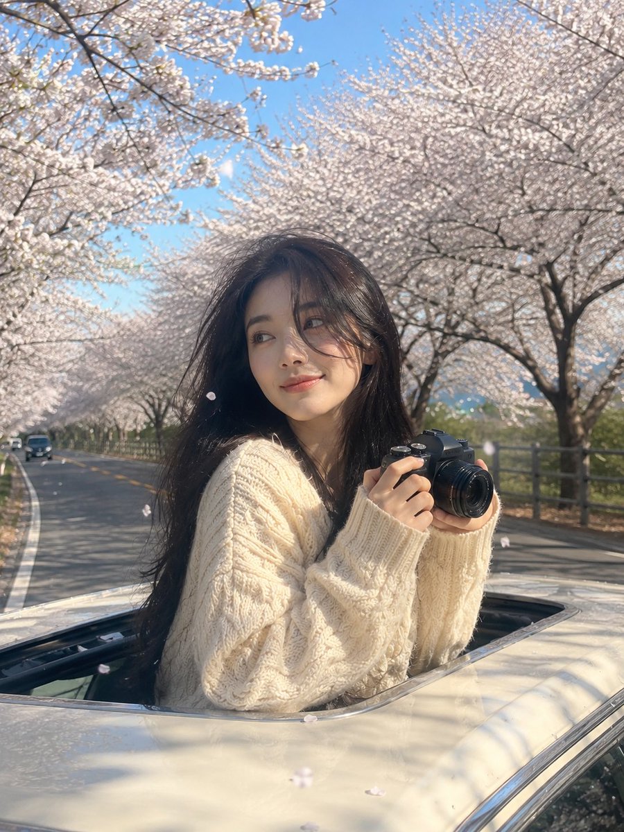 Dreamy Spring Road Trip Travel Portrait