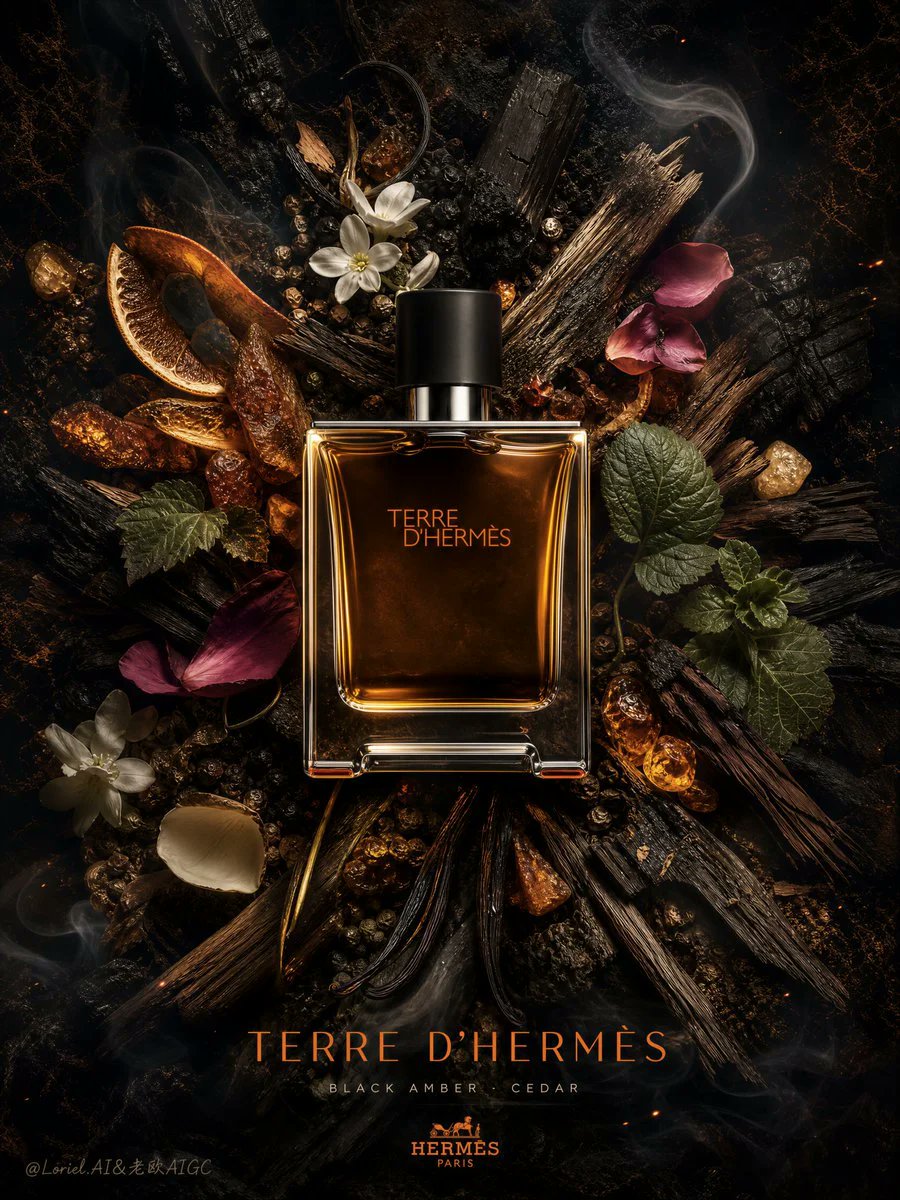 Luxury Fragrance Flat-Lay Poster
