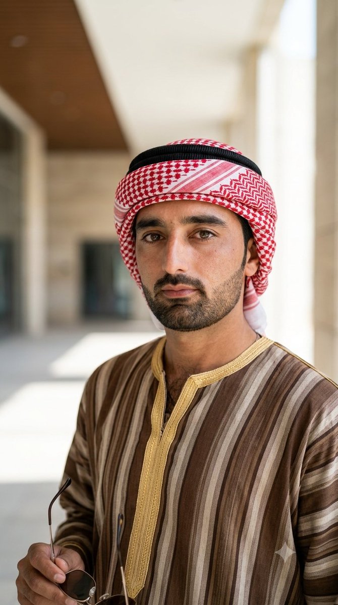 Photorealistic Middle Eastern Male Portrait