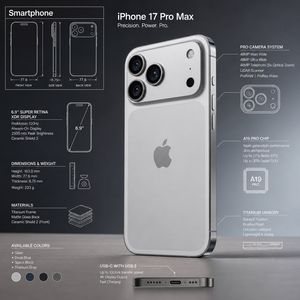 Technical Product Infographic with Blueprint Overlay AI image template preview
