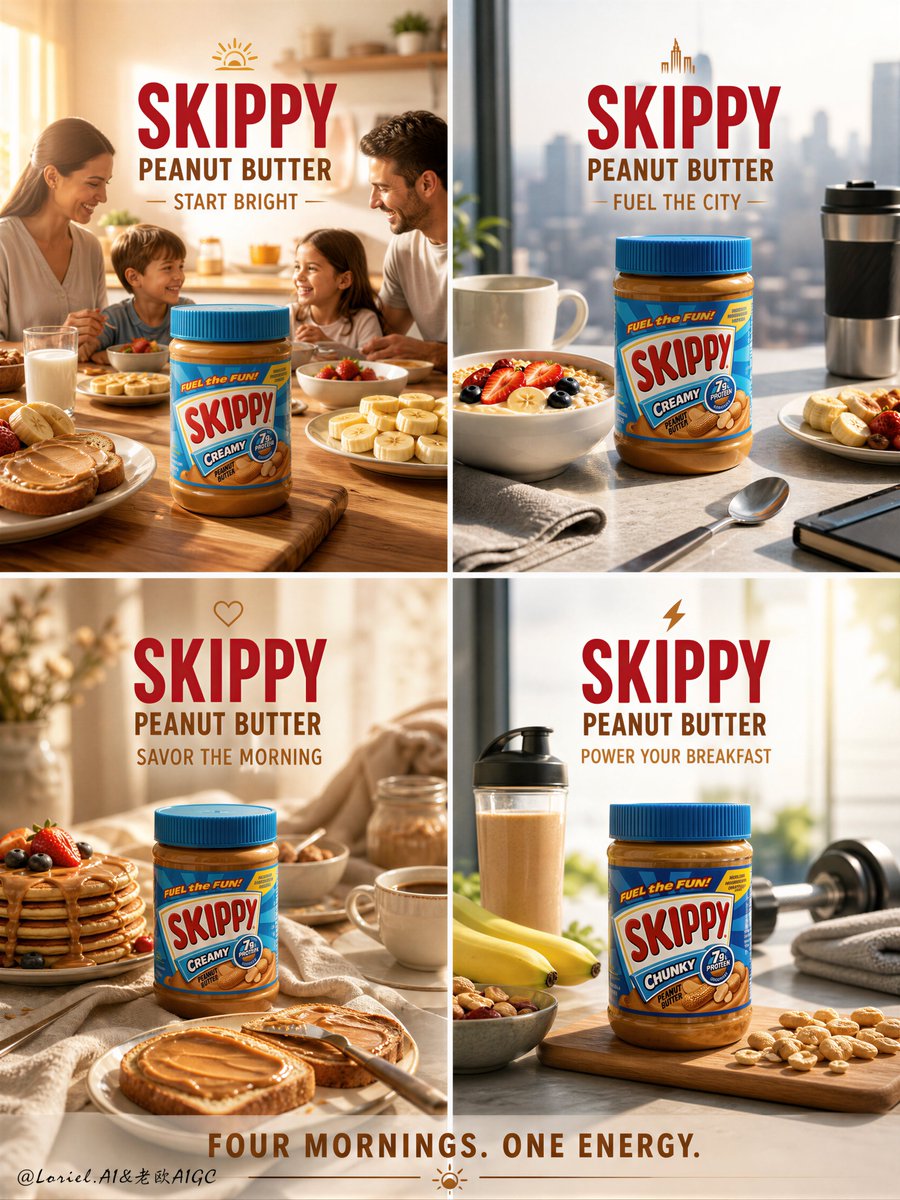 Skippy Peanut Butter Editorial Grid