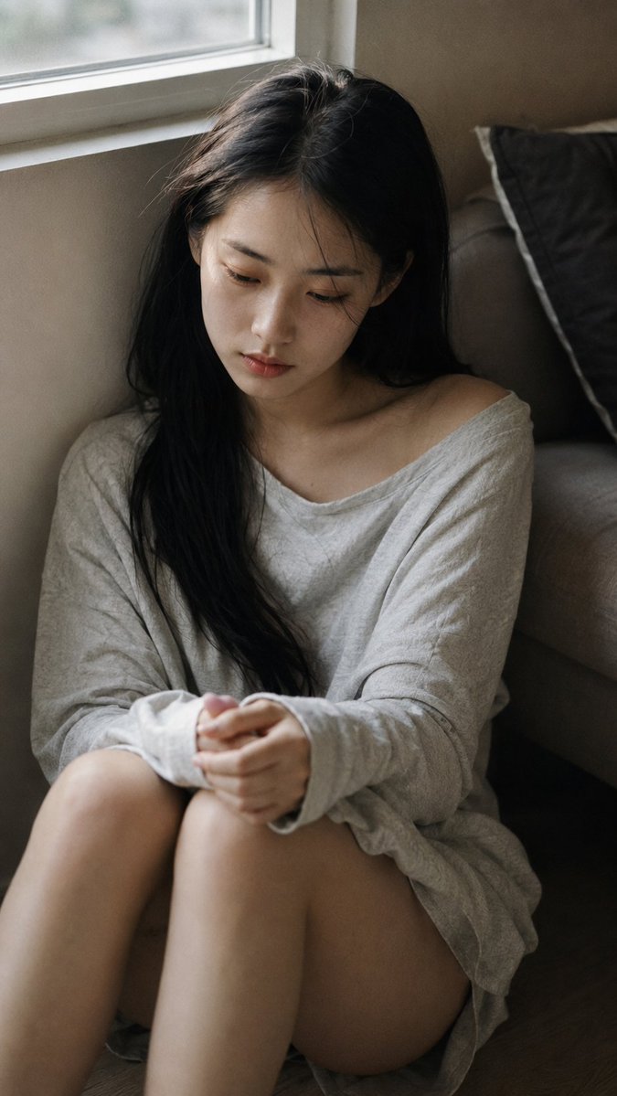 Apartment Night Emotion Portrait