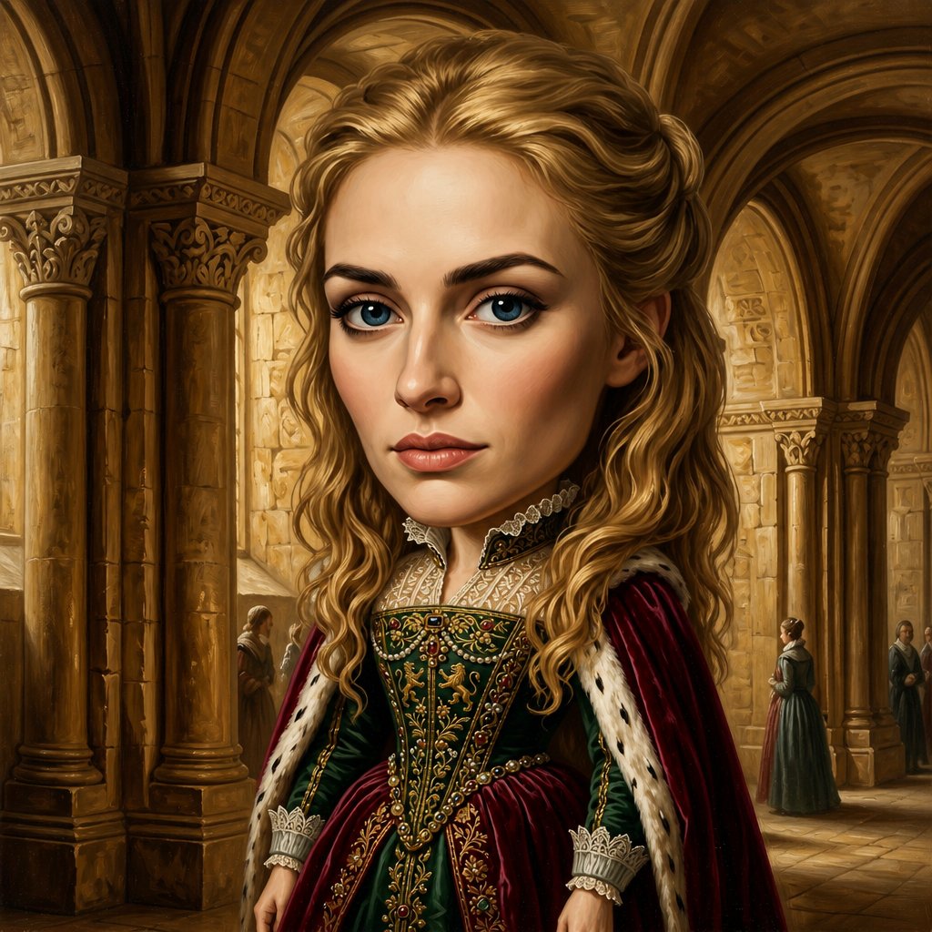 Princess Face Big Head Art