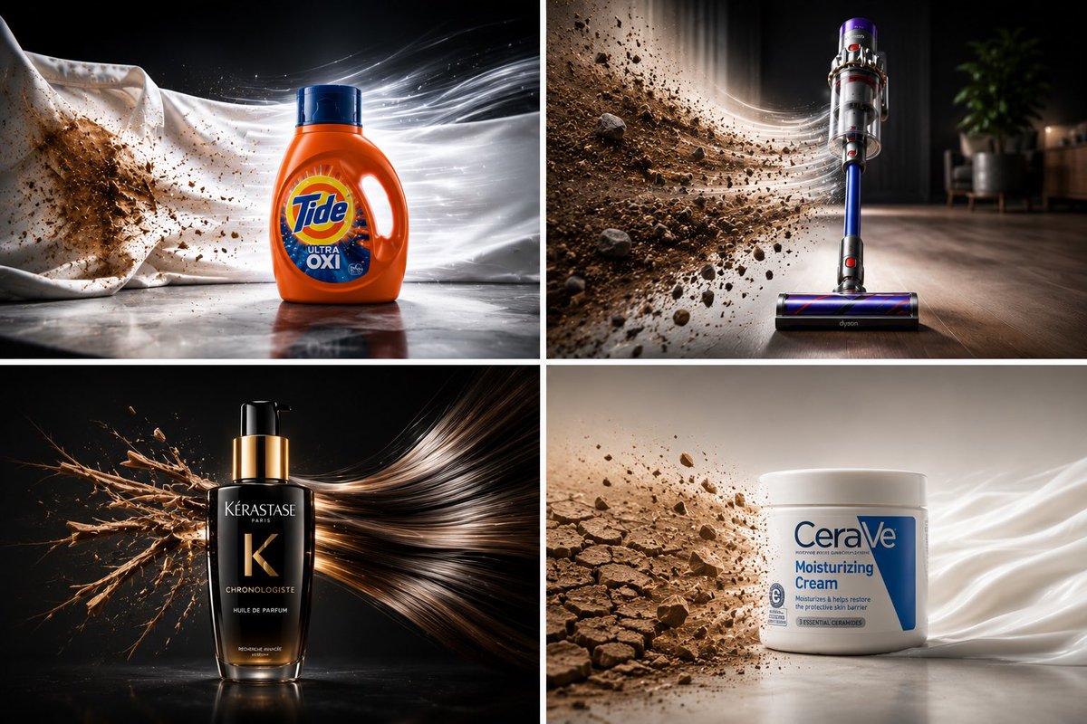 Reverse The Damage Product Ad Collage
