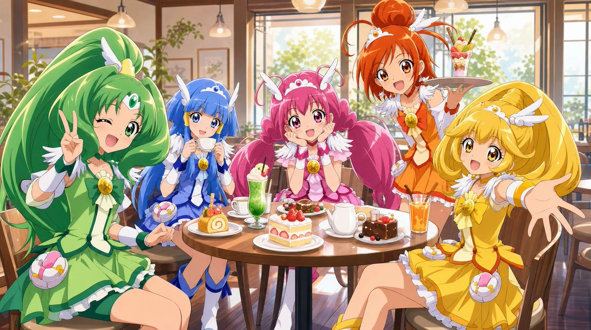 Magical Girls Dessert Café Scene