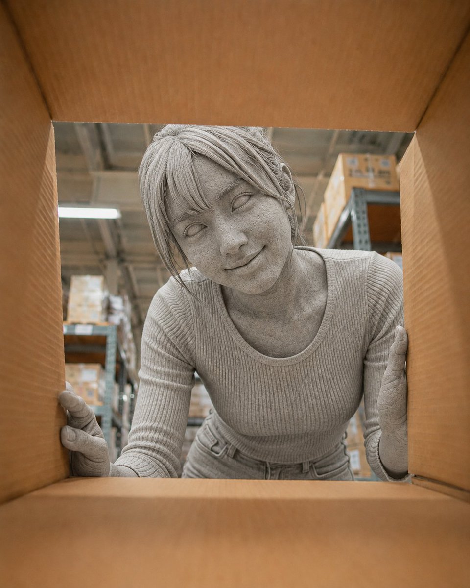 Woman Turned Into Stone Statue