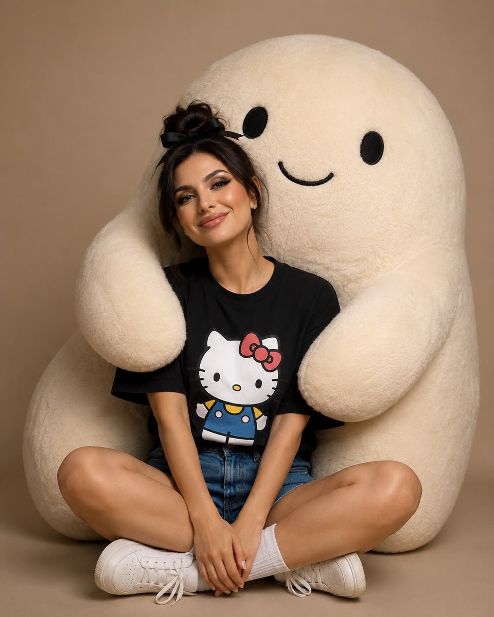 Cozy Portrait with Plush Character