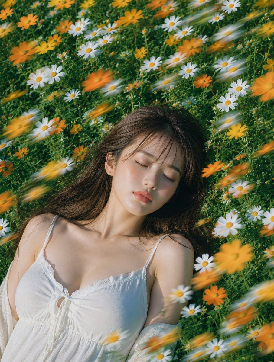 Summer Flower Field Portrait